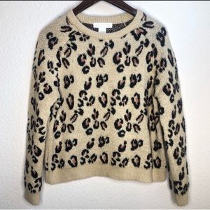 Planet Gold leopard print sweater